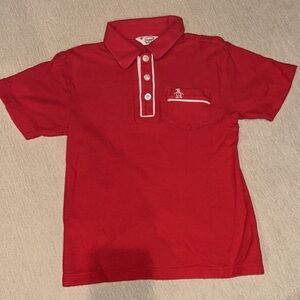 Original Pengiuin Red Kids Polo Shirt